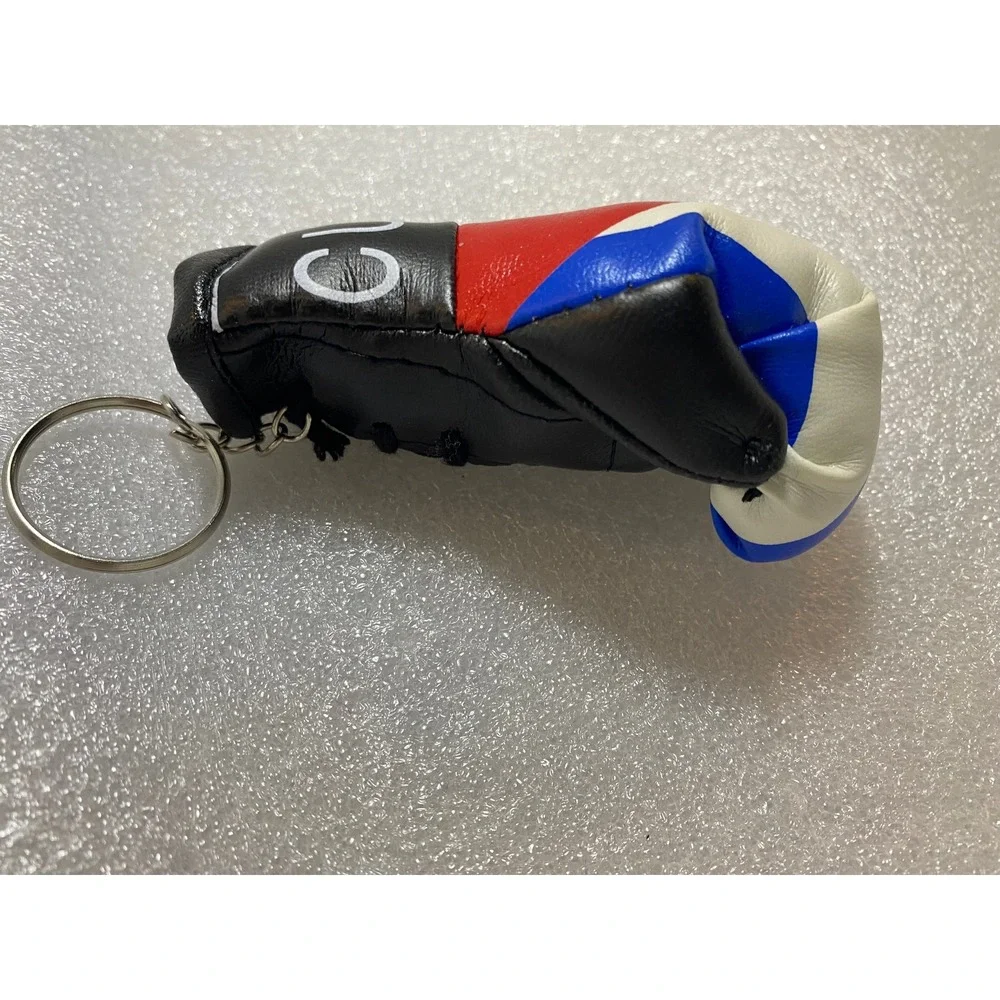 Cuba Mini Boxing Gloves Keychain Red White Blue Flag Souvenir Miscellaneous Item